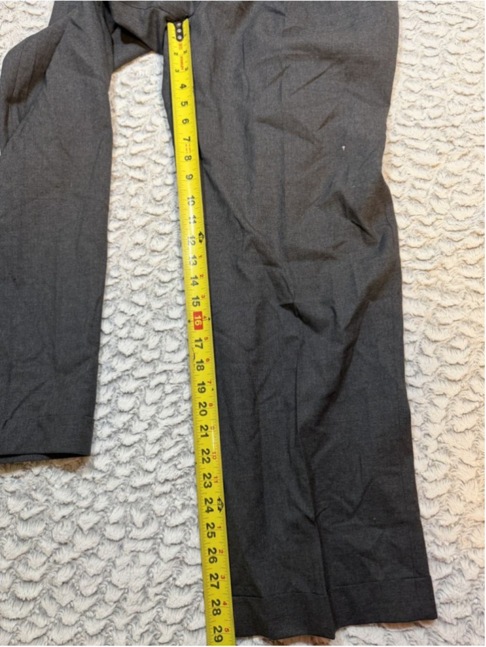 Lauren Ralph Lauren Total Comfort Gray Pleated Wool Twill Dress Pants 34" - Picture 4 of 9